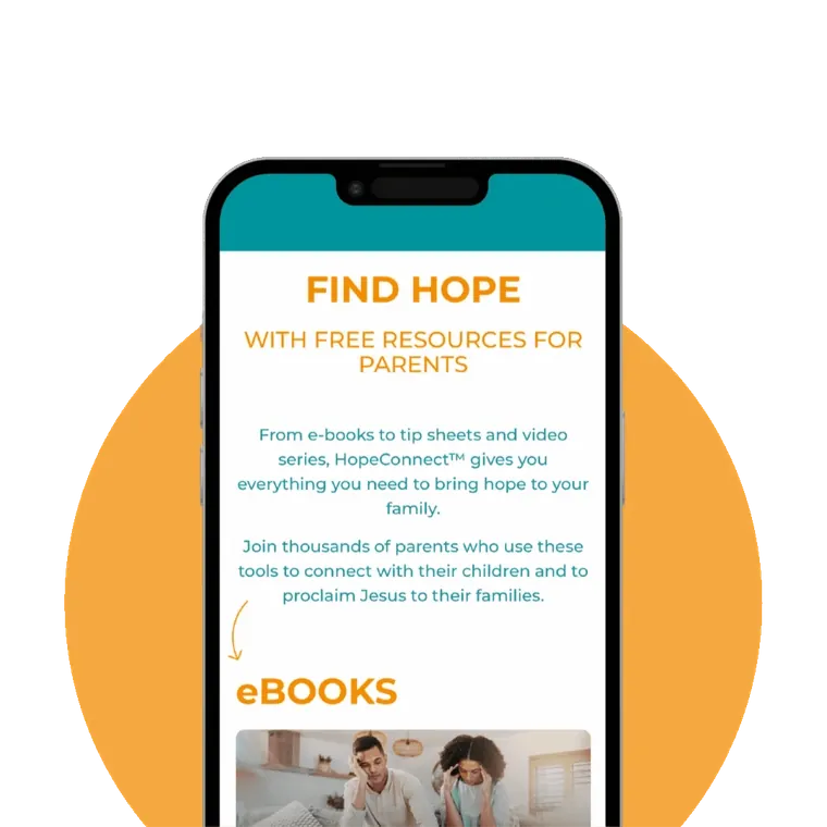 HopeConnect free resources on a phone